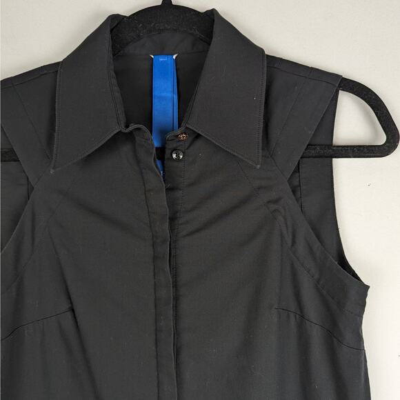 Kit and‎ Ace Black All Buttoned Up Boyfriend Fit Shirt Dress Size 4 - Picture 3 of 12